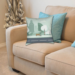 Spun Polyester Pillow - With Zipper (16" x 16")
