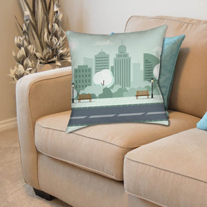 Spun Polyester Pillow - With Zipper (20" x 20")