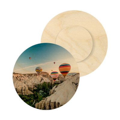 Wooden wall art Circle - Diameter 400 mm