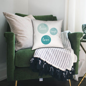 Faux Linen Pillow - With Zipper (16" x 16")