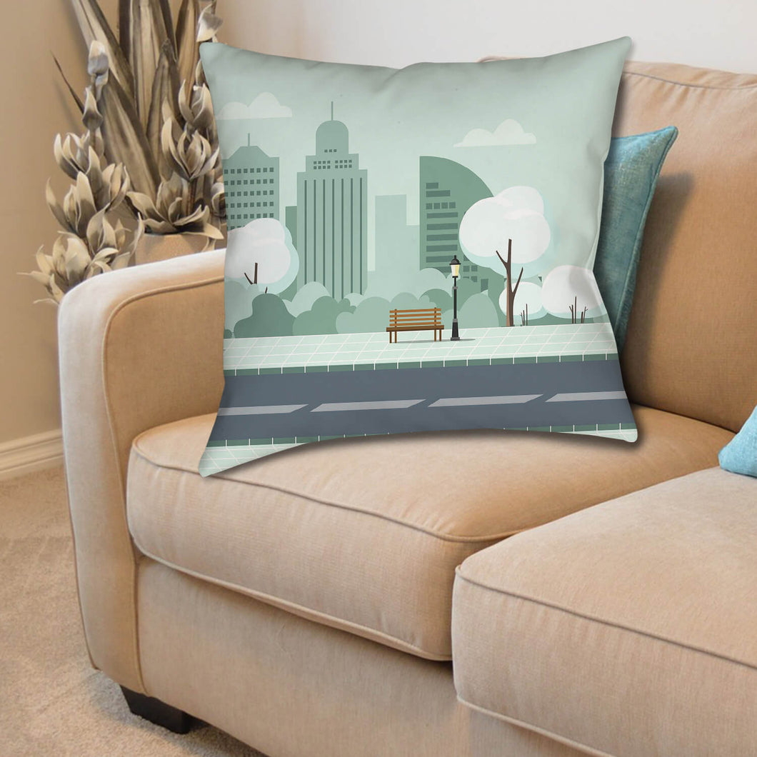 Spun Polyester Pillow - With Zipper (26